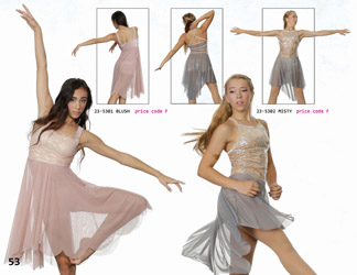 Modern lyrical jazz dress grey nude mesh skirt dance costume