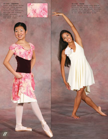 Lyrical ballet dress floral ivory