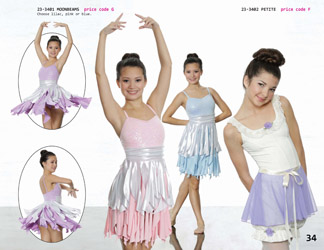 Lyrical Ballet dance recital competition costume lilac pink blue 