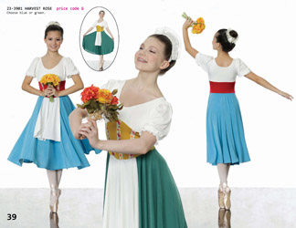 Folkloric folk lyrical ballet dance costume dress