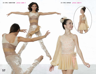 Modern lyrical jumpsuit dress nude tone shimmer sheer donce competiton recital costume