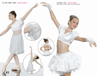 Modern Lyrical bridal ballet dance competion costume white glitter grey floral