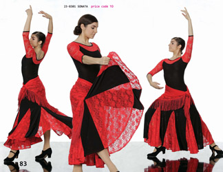 Spanish style dance competion flamenco dress white yellow black